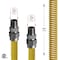 Flextron Gas Line Hose 5/8'' O.D.x18'' Len 3/4" MIP Fittings Yellow Coated Stainless Steel Flexible Connector FTGC-YC12-18N - alternate 3